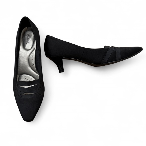 Abella Shoes - Abella - Women's Classic Black Dress Shoe with Small Heel (Size 9.5)